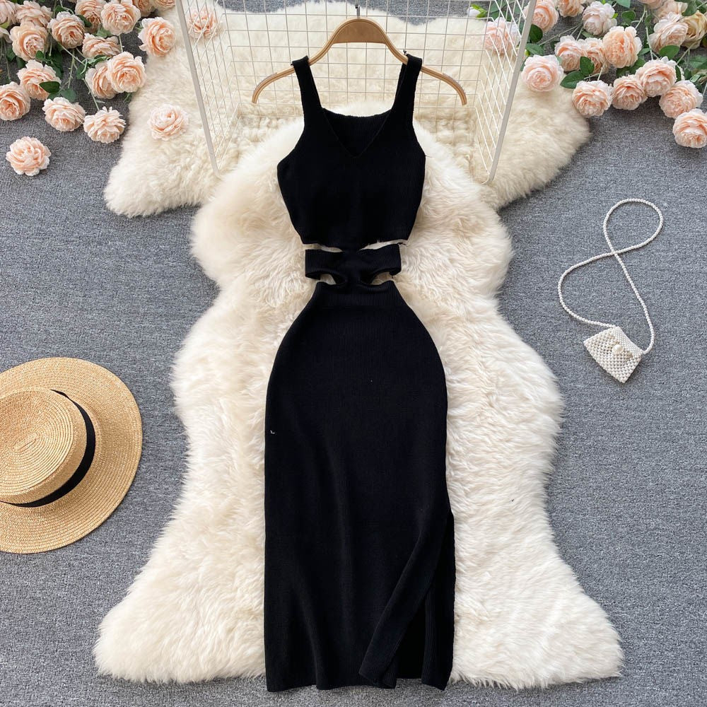 Yuoomuoo Women Dress Sexy Cut Out Waist Package Hips Split Bodycon Dress Summer Fashion Lady Mesh Party Summer Dresses Yuoomuoo Women Dress Sexy Cut Out Waist Package Hips Split Bodycon Dress Summer Fashion Lady Mesh Party Summer Dresses