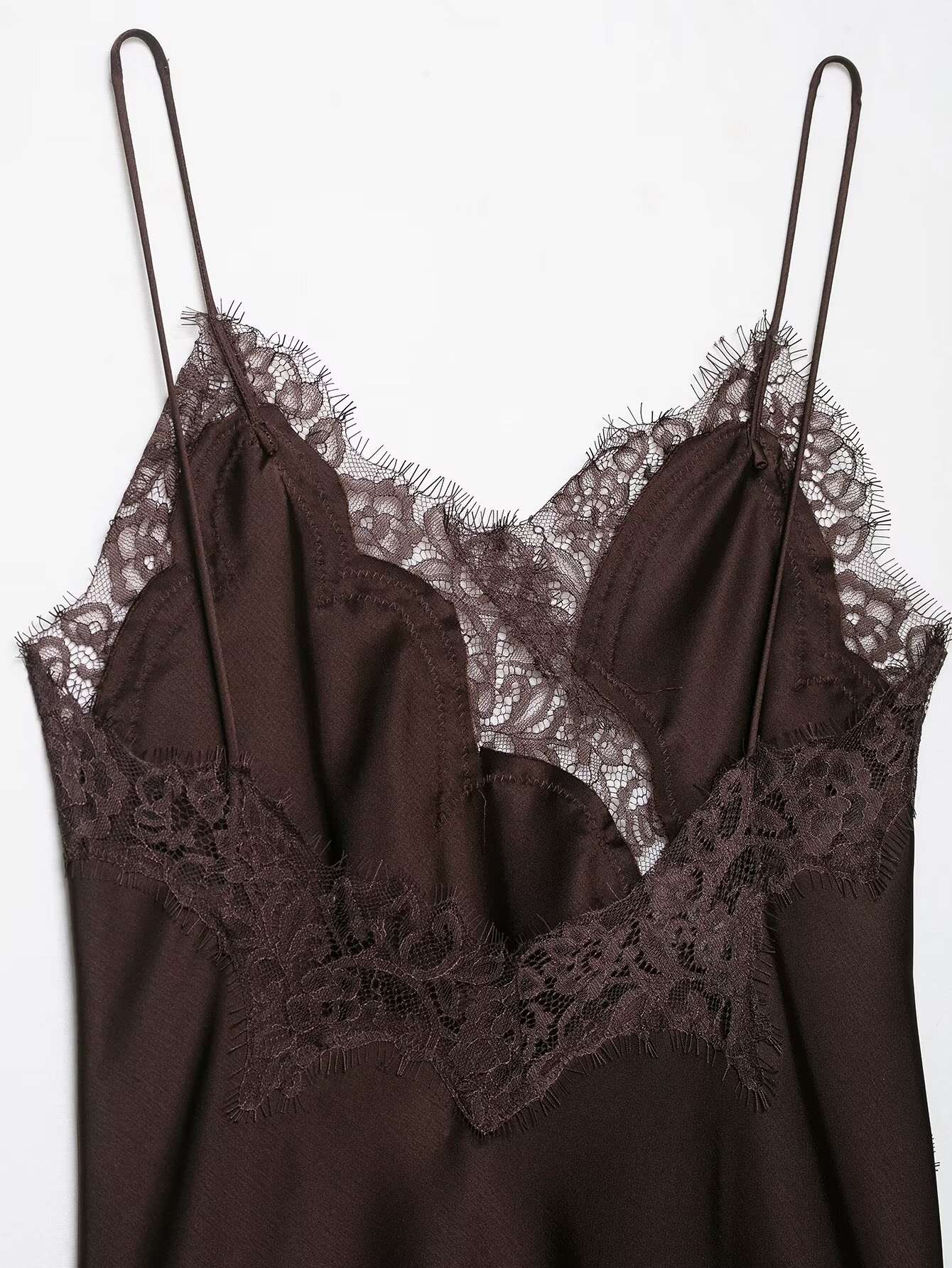 UNIZERA Women's Sexy Suspender Lace Asymmetrical Dress Summer 2025 New Elegant Temperament UNIZERA Women's Sexy Suspender Lace Asymmetrical Dress Summer 2025 New Elegant Temperament