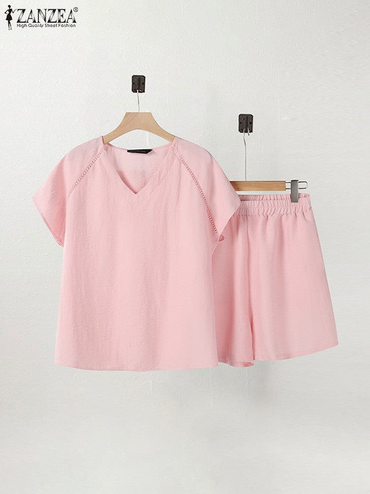 ZANZEA Casual Two-Piece Set