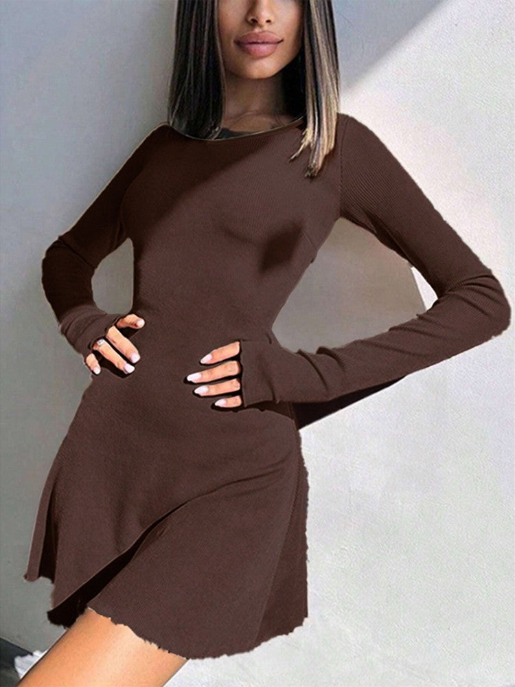 Women's Club Sexy Long Sleeve Bodycon Mini Dress Suitable for Nightclub, Family Party, Vacation, Leisure Women's Club Sexy Long Sleeve Bodycon Mini Dress Suitable for Nightclub, Family Party, Vacation, Leisure