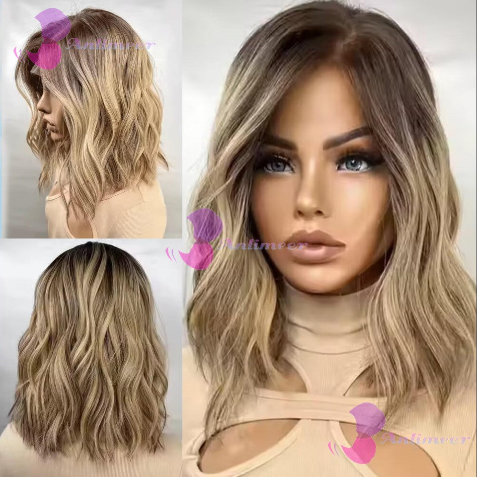 Anlimeer Short Body Wave Brazilian Human Hair Wig
