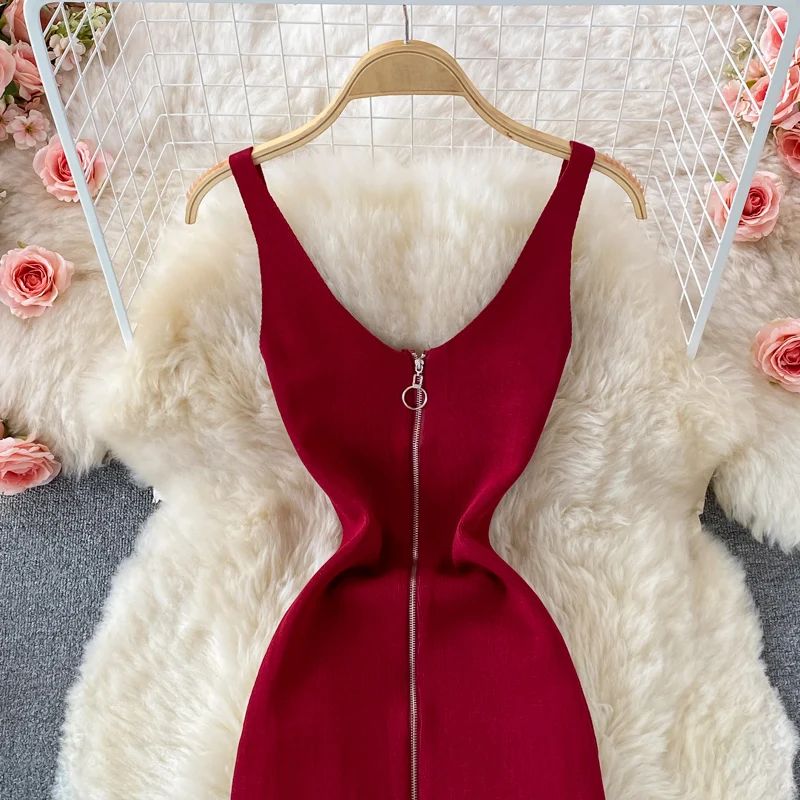 Zipple 2023 Sexy Summer Mesh Strap Dress Women Tank Elastic Waist Bodycon Sundress Female Beach Split Backless Midi Dress Zipple 2023 Sexy Summer Mesh Strap Dress Women Tank Elastic Waist Bodycon Sundress Female Beach Split Backless Midi Dress