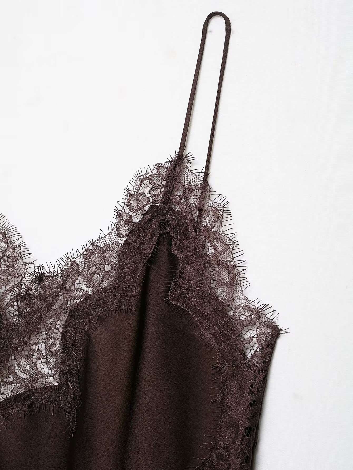 UNIZERA Women's Sexy Suspender Lace Asymmetrical Dress Summer 2025 New Elegant Temperament UNIZERA Women's Sexy Suspender Lace Asymmetrical Dress Summer 2025 New Elegant Temperament