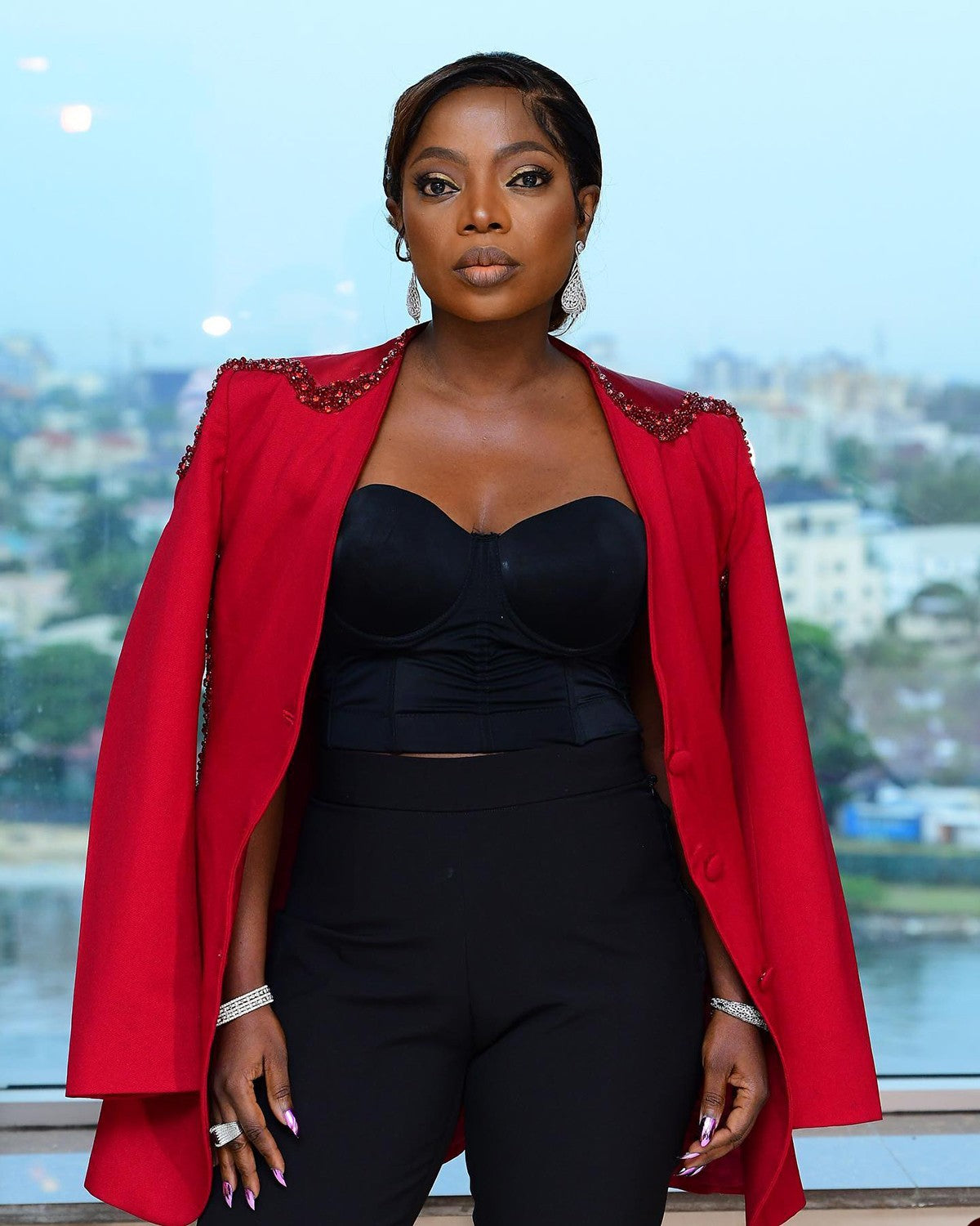 Women Formal Blazer Jacket Plus Size Crystal Beaded Coat Custom Wedding Guest Evening Party One Piece Outfit Women Formal Blazer Jacket Plus Size Crystal Beaded Coat Custom Wedding Guest Evening Party One Piece Outfit