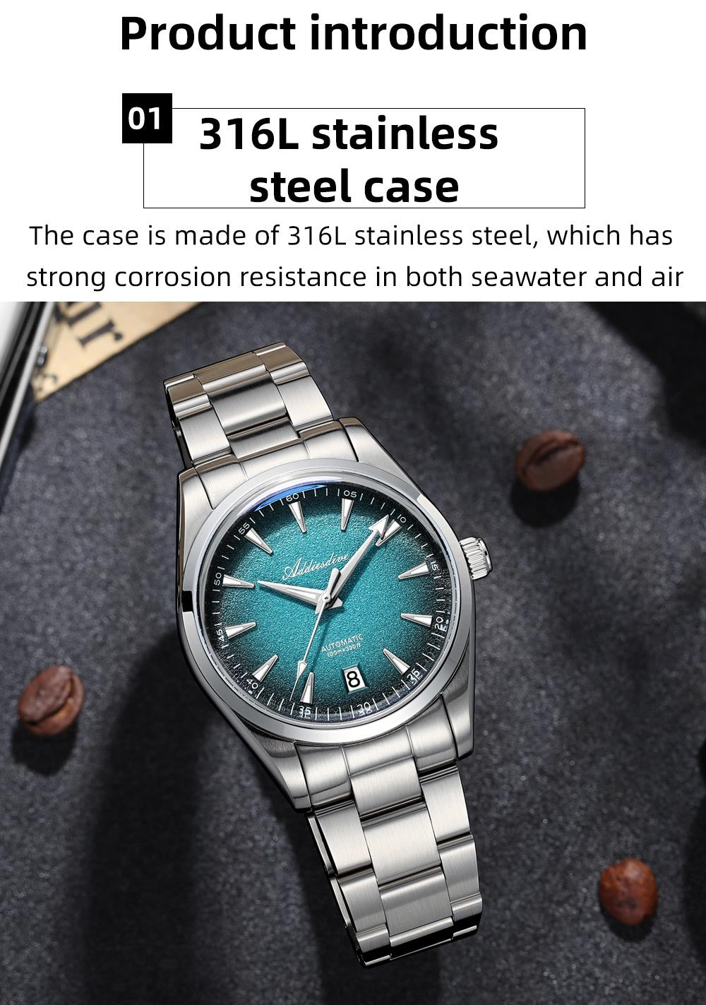ADDIESDIVE AD2527 Automatic Diver Watch