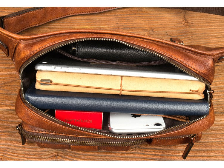 Mantime Genuine Leather Fanny Pack