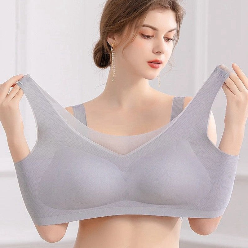 Summer Seamless Ice Silk Bra