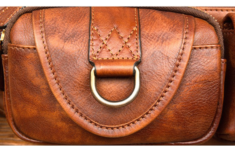 Mantime Genuine Leather Fanny Pack