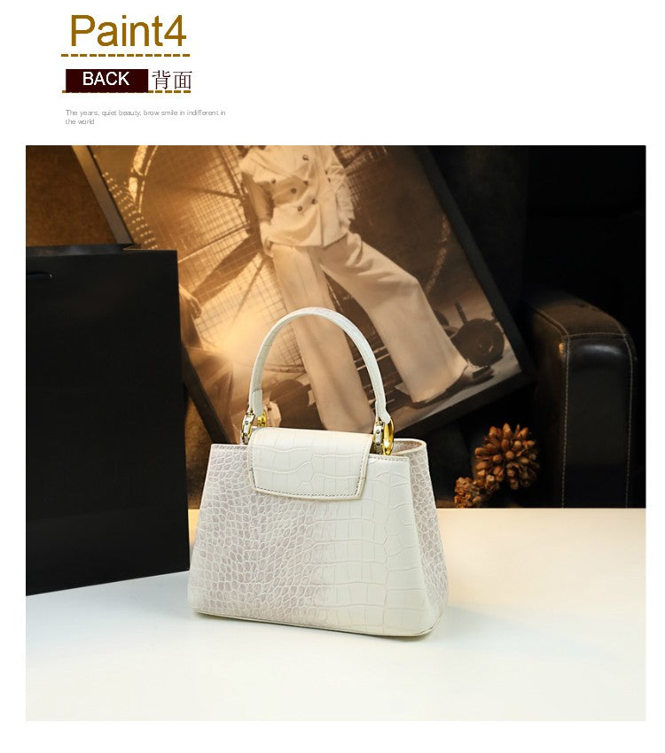 HYLHMC Women's Genuine Leather Handbag
