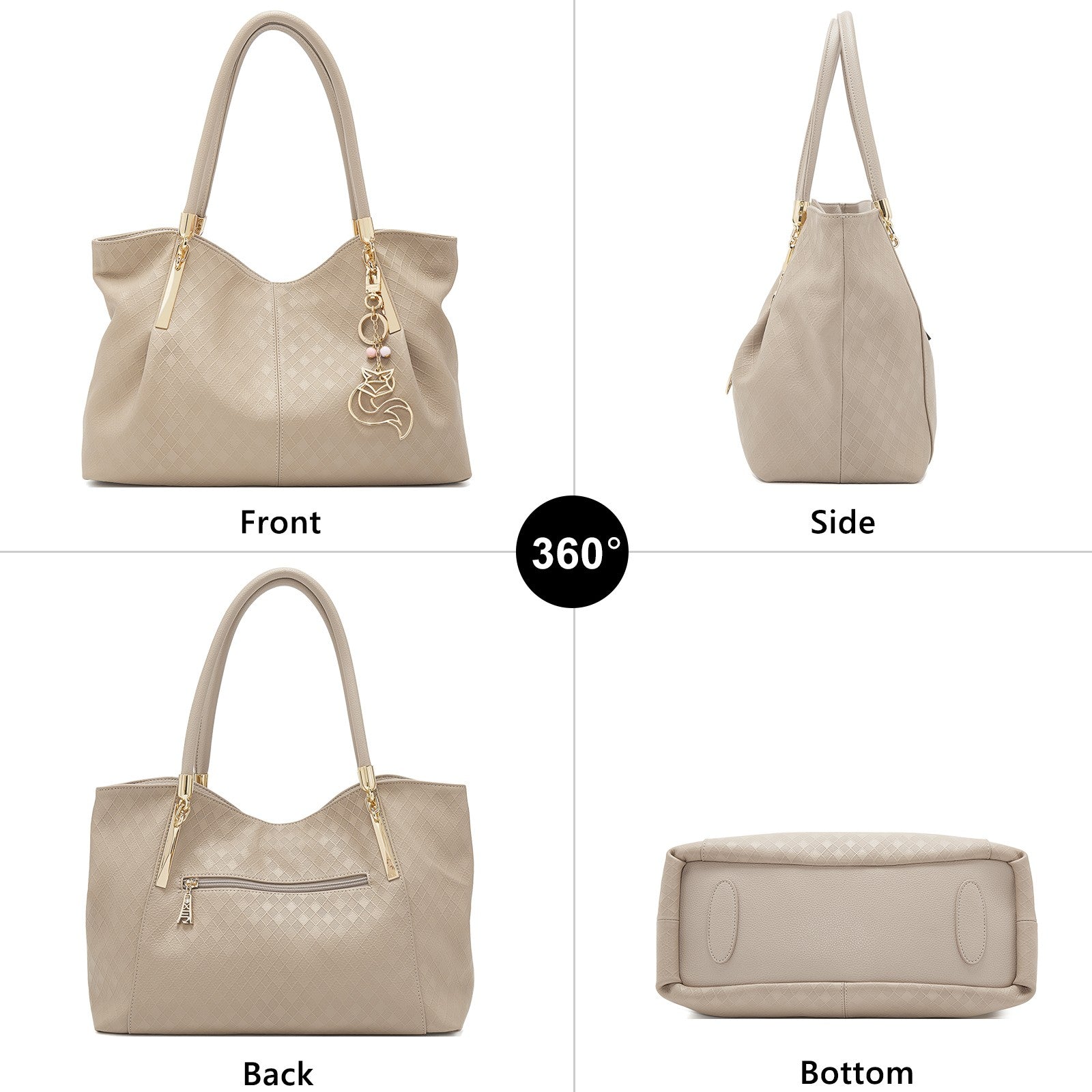 FOXER Women's Genuine Leather Tote Bag