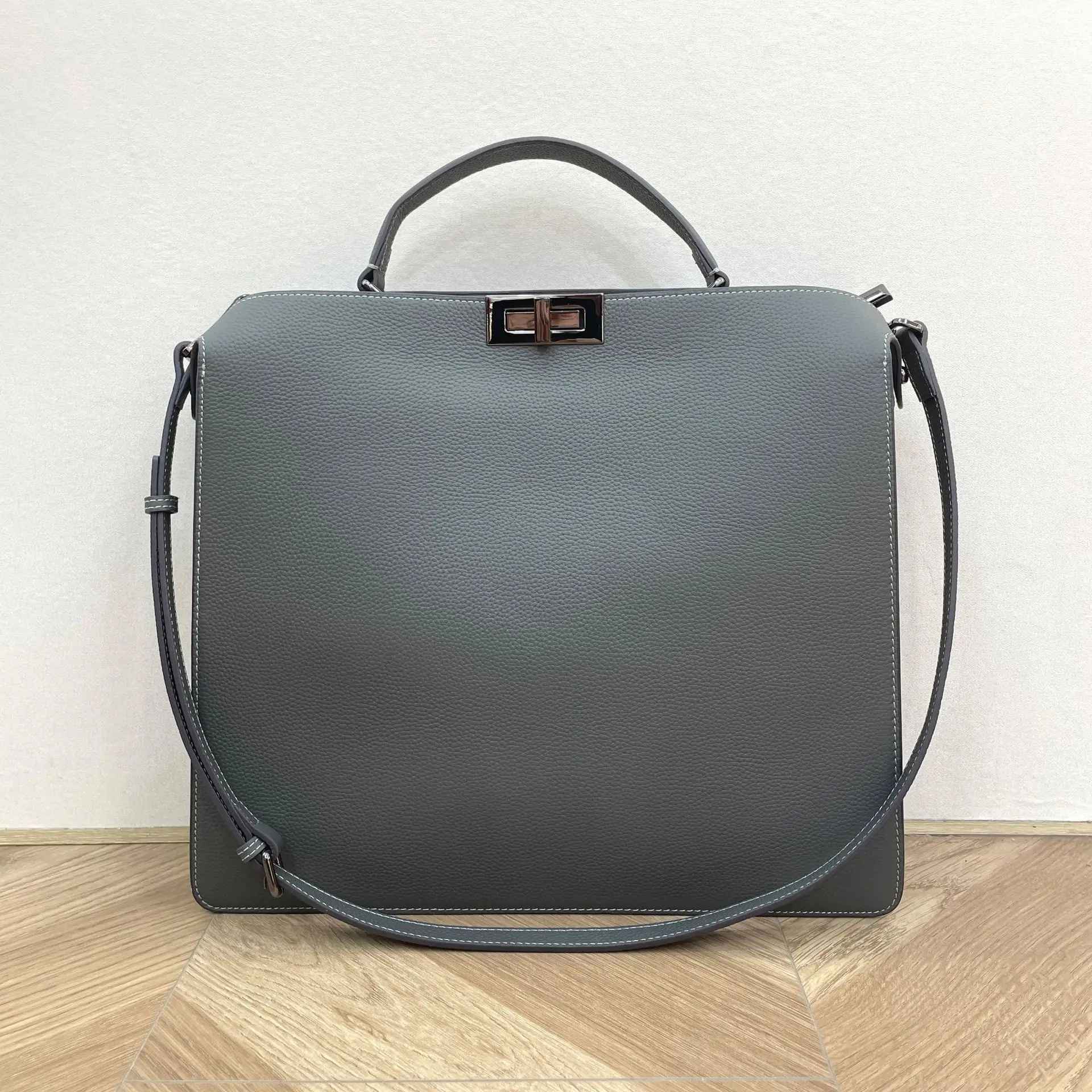Unisex Minimalist Genuine Leather Crossbody Bag