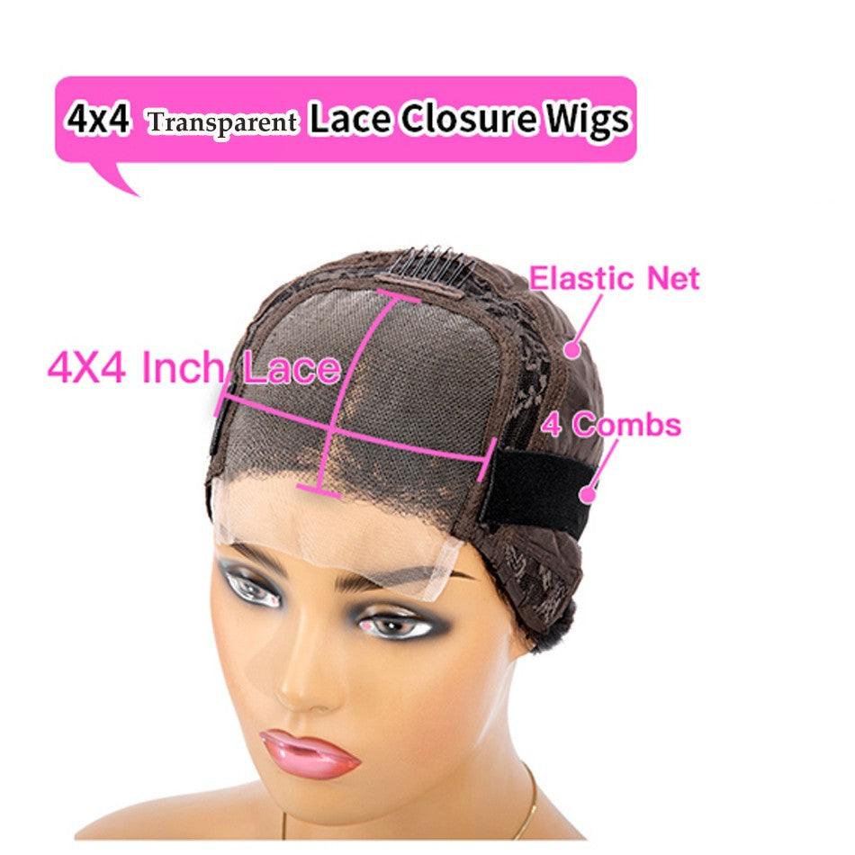 Anlimeer Long Body Wave Brazilian Human Hair Wig