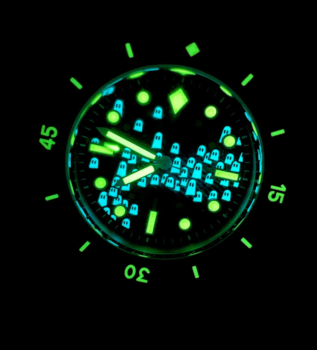 Tandorio Automatic Diver Watch: Sapphire Crystal & 200M