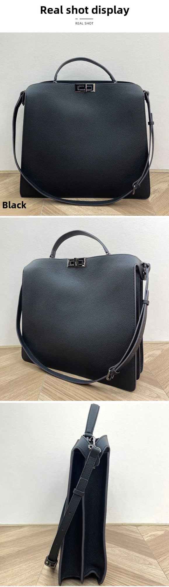 Unisex Minimalist Genuine Leather Crossbody Bag