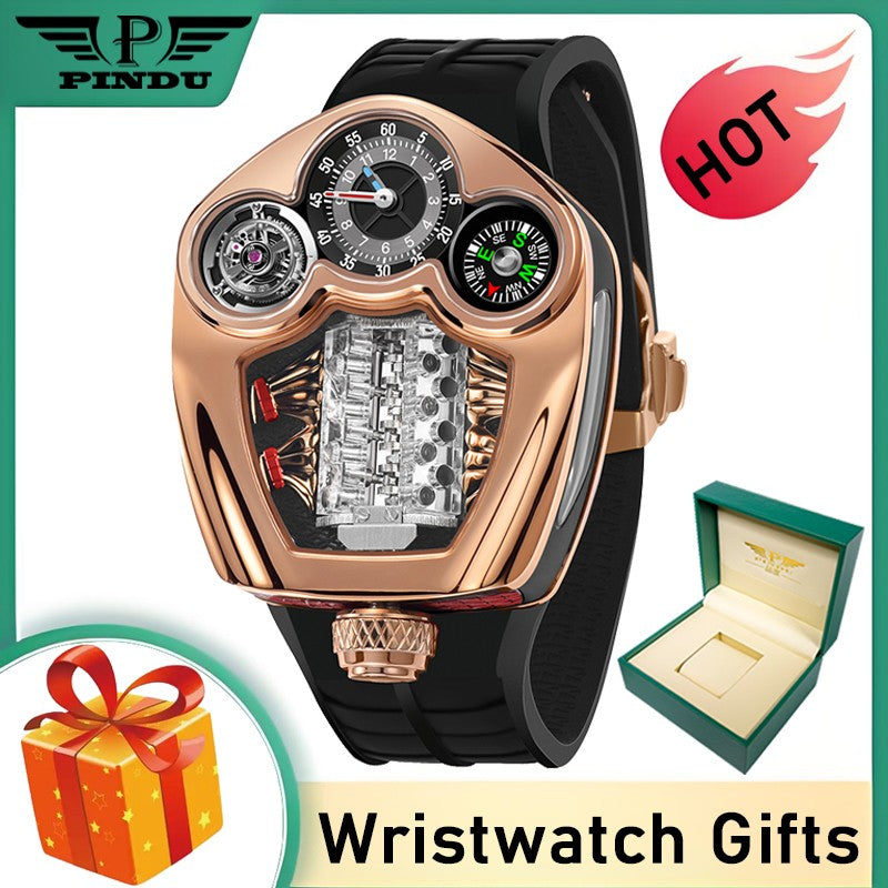 Pindu Design Compass Men's Watch