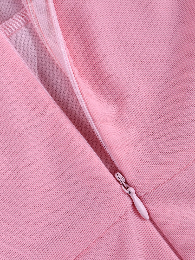 NewAsia Halter Ruffles Sleeves Mesh Pink Dress Women Sexy Solid Backless Bandage Mini Dress Summer Holiday Party Club NewAsia Halter Ruffles Sleeves Mesh Pink Dress Women Sexy Solid Backless Bandage Mini Dress Summer Holiday Party Club