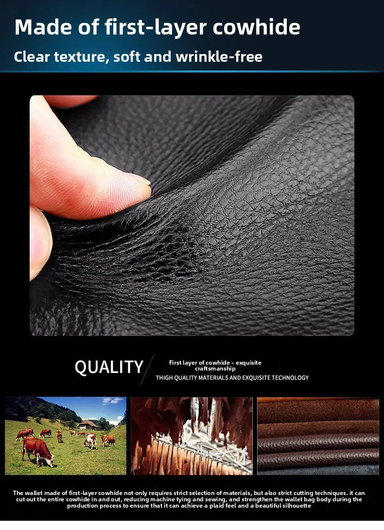 Genuine Leather Multi-Card Wallet