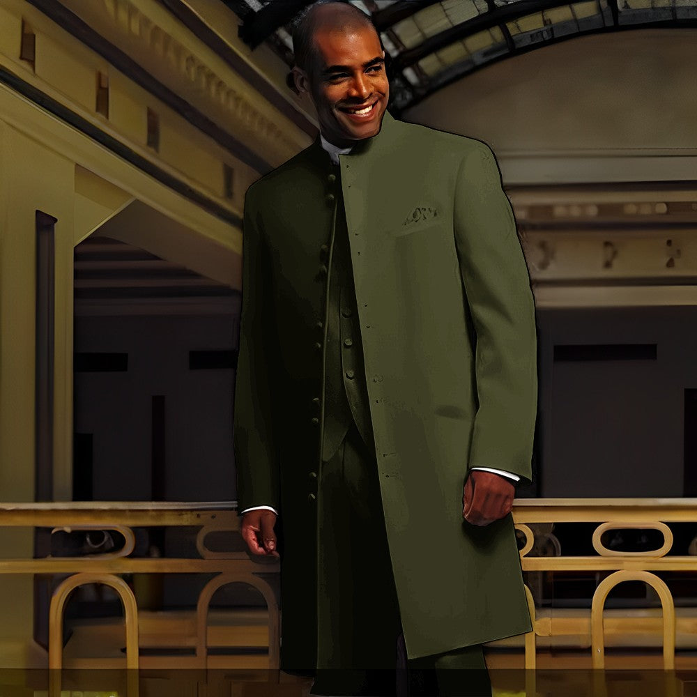 Men's Loose-Fit Wool Suit