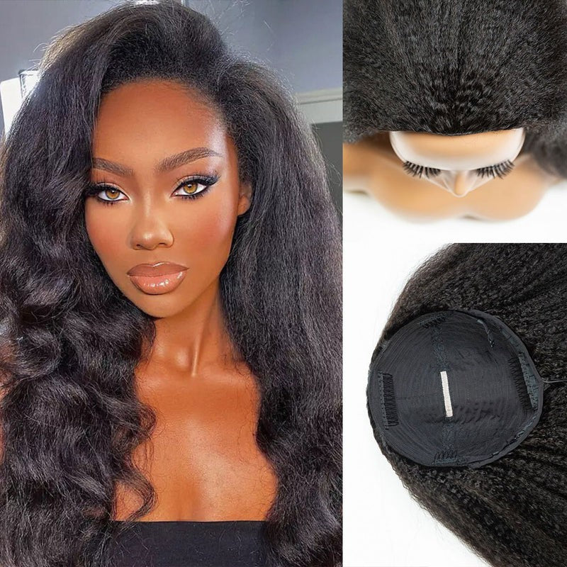 Florrety Medium Straight Wavy Brazilian Human Hair Wig