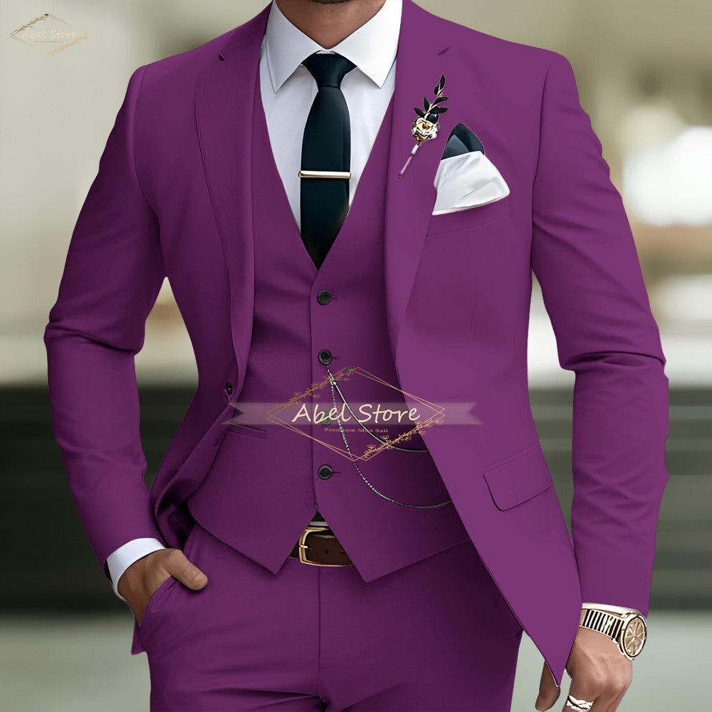 Men's Slim-Fit Wedding Suit