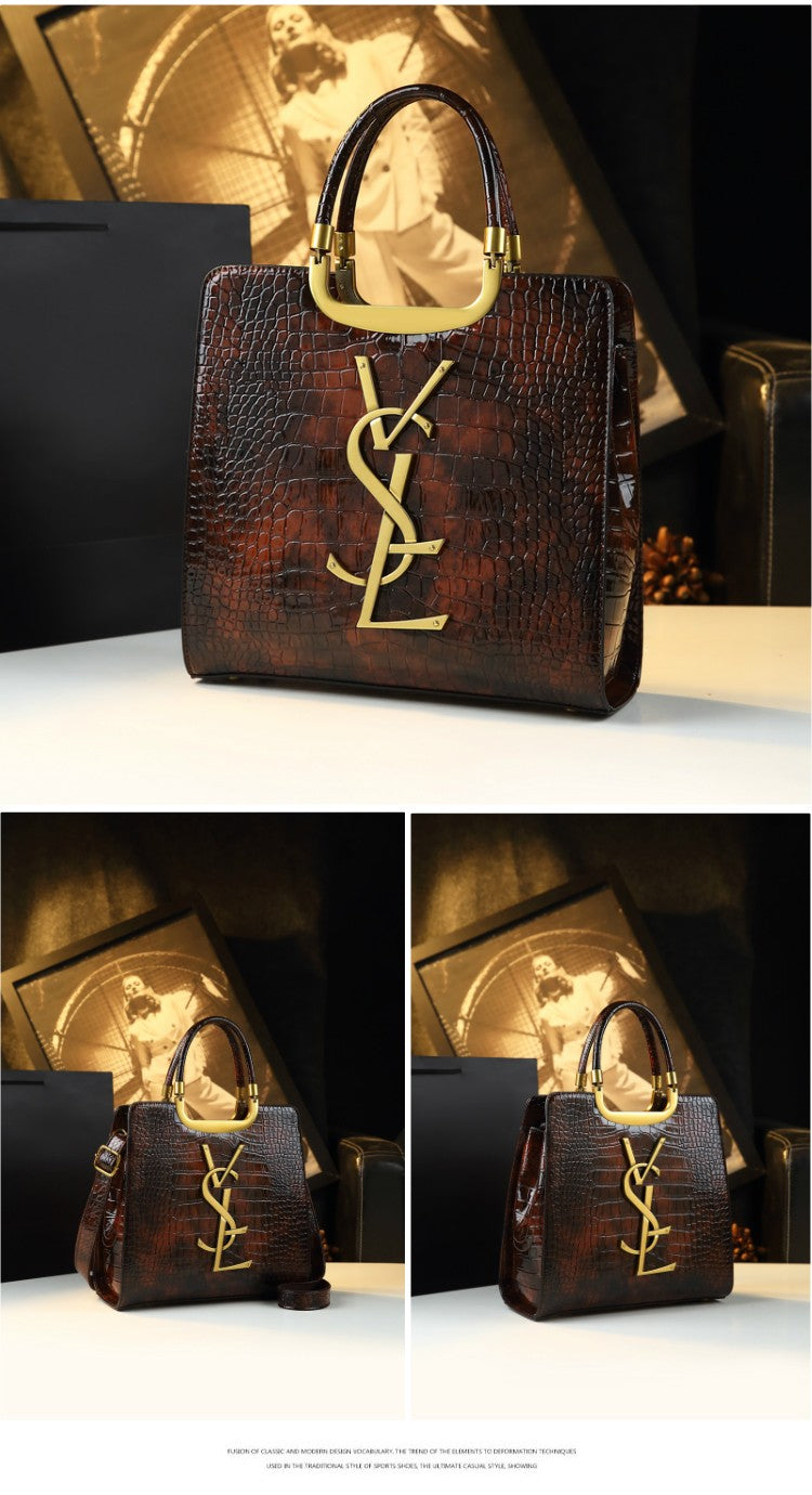 Women's Solid PU Leather Casual Tote Bag