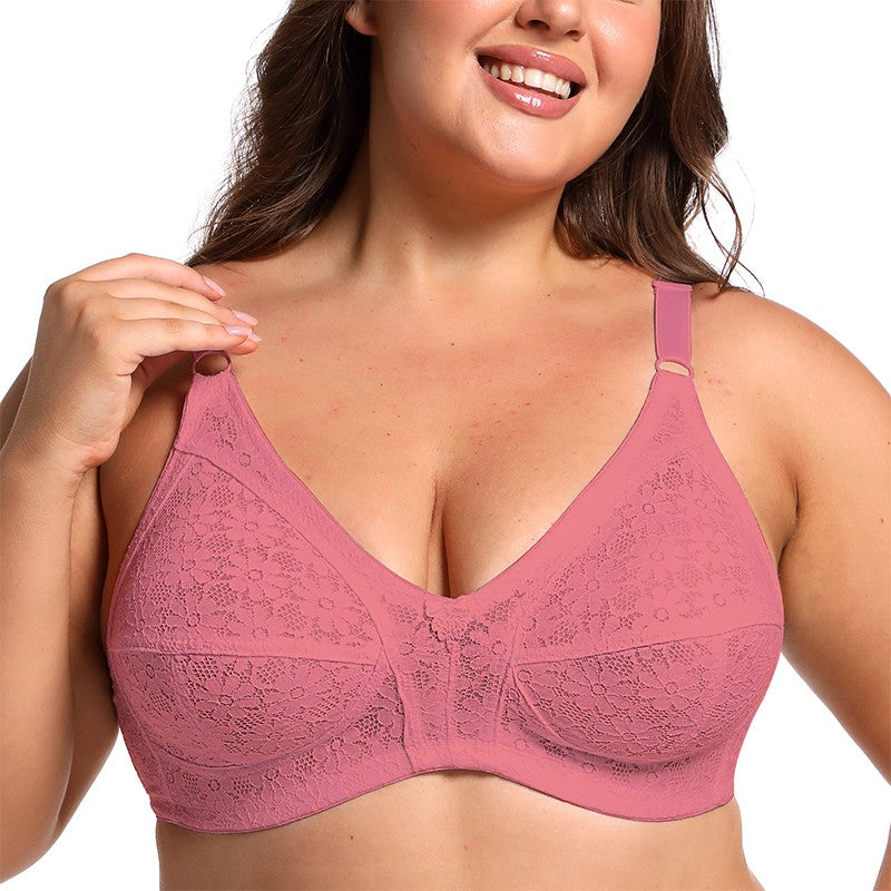 KING'S FAITH Floral Lace Bra