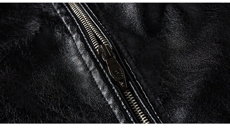 Men's Casual Cowhide Leather Jacket