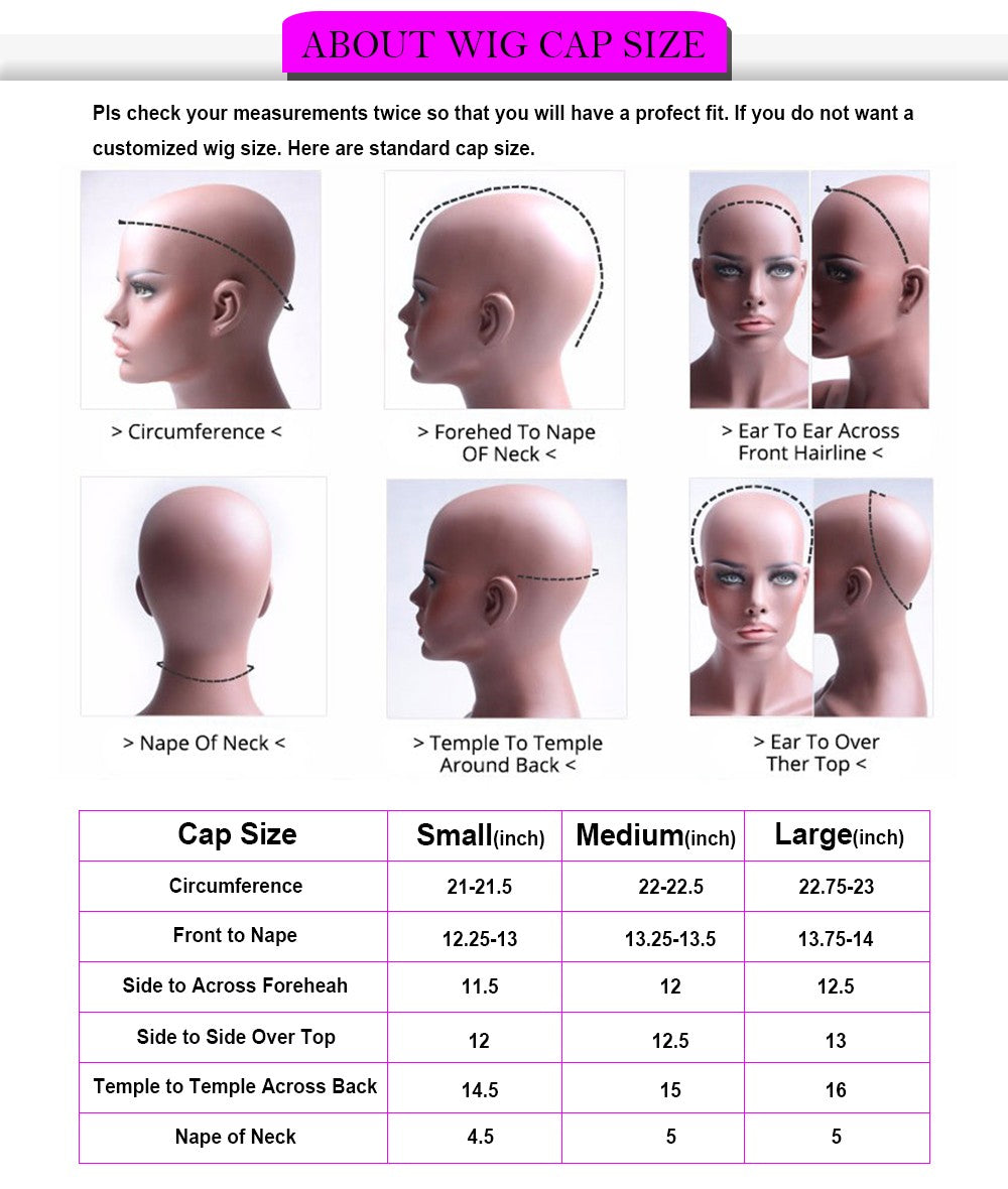 HMBP Long Kinky Curly HD Lace Human Hair Wig