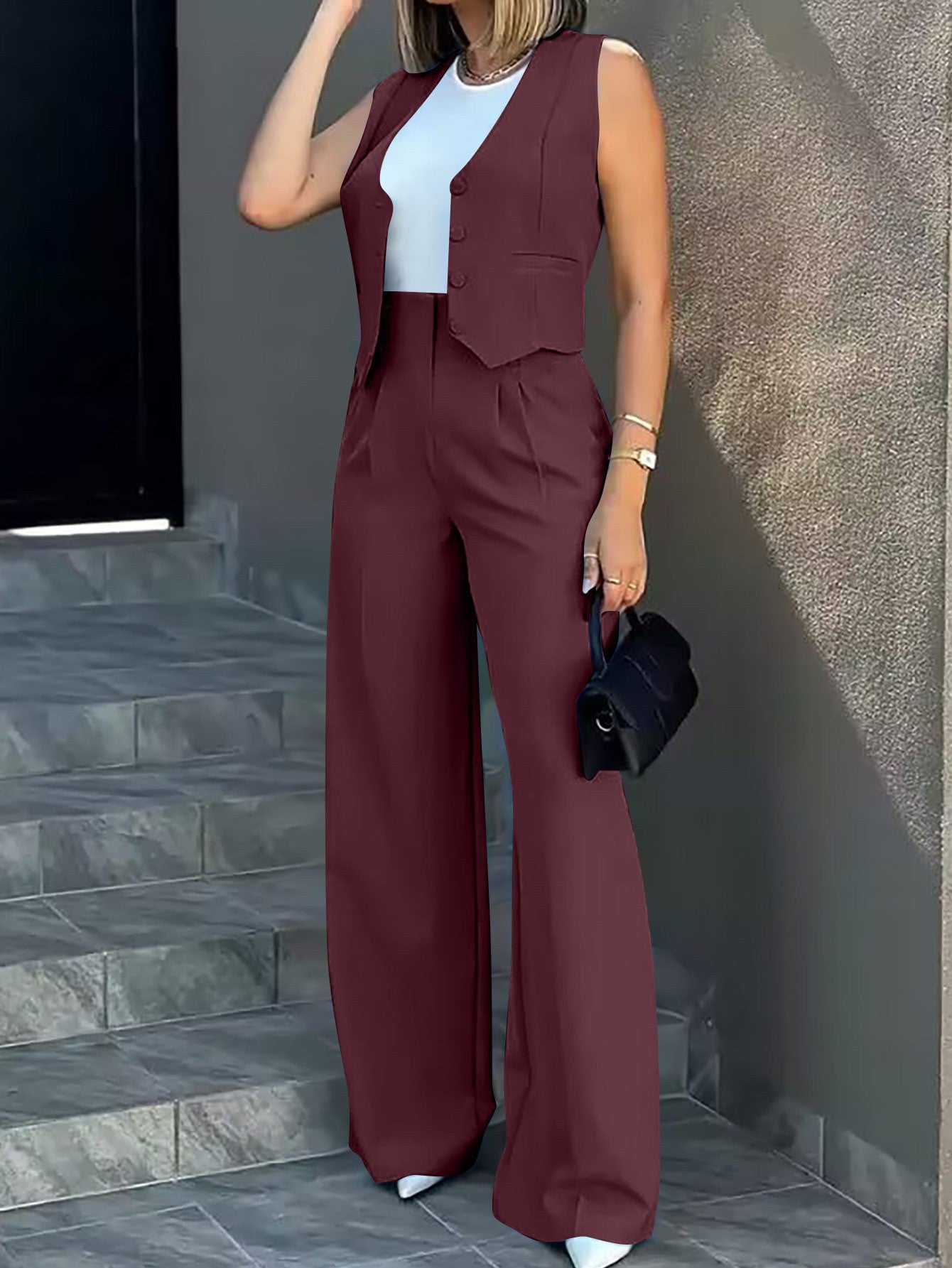 MsChuh Office Lady Jumpsuit