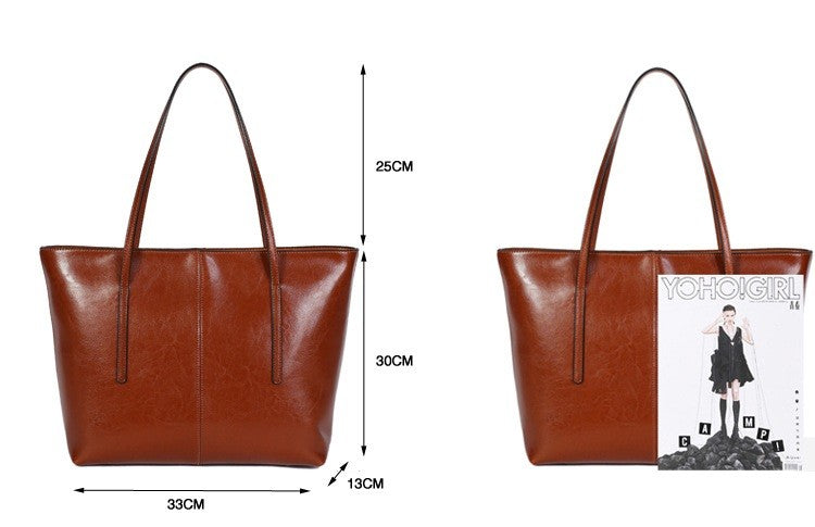 HTLT Genuine Leather Tote Bag