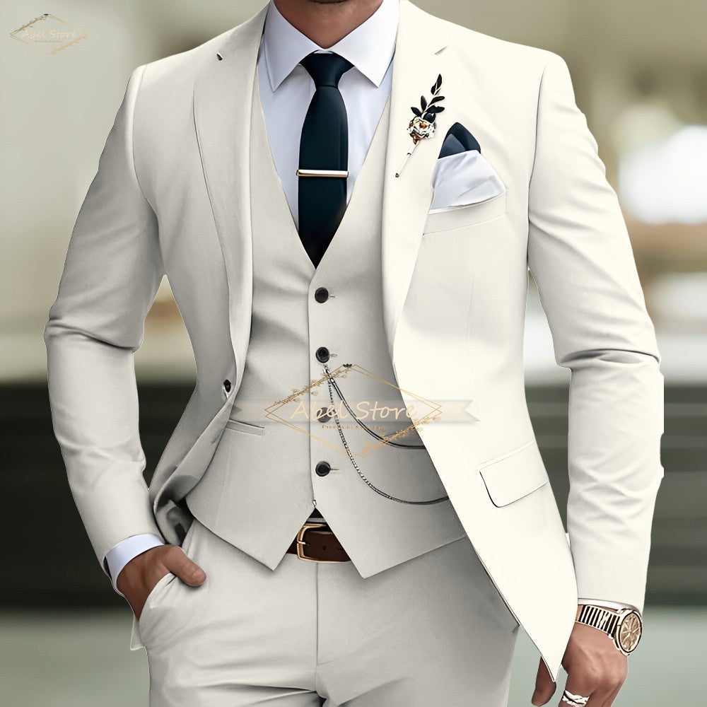 Men's Slim-Fit Wedding Suit