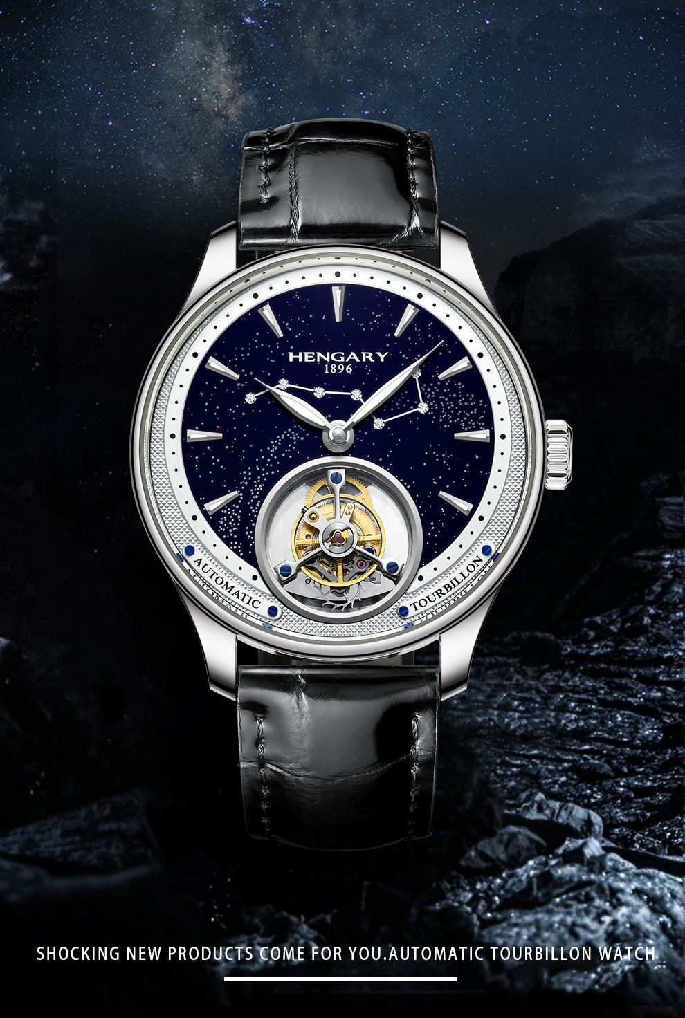 HENGARY HG1016 Luxury Tourbillon Watch