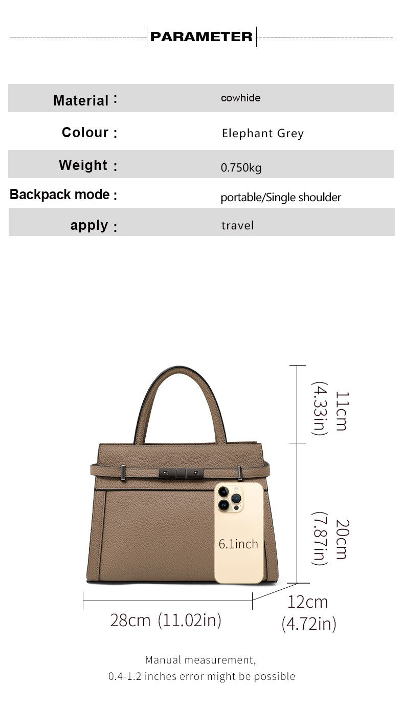 Aidrani Women's Genuine Leather Tote Bag