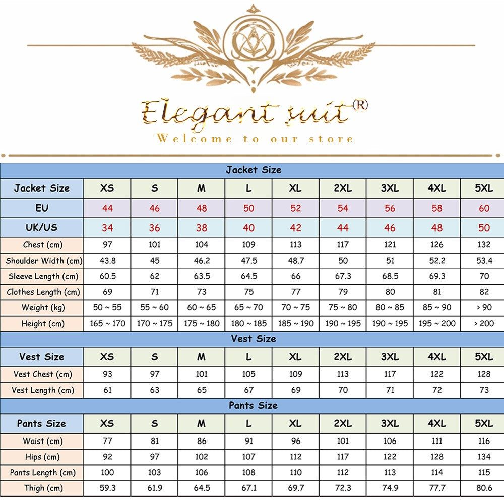 Men's Slim-Fit Wedding Suit