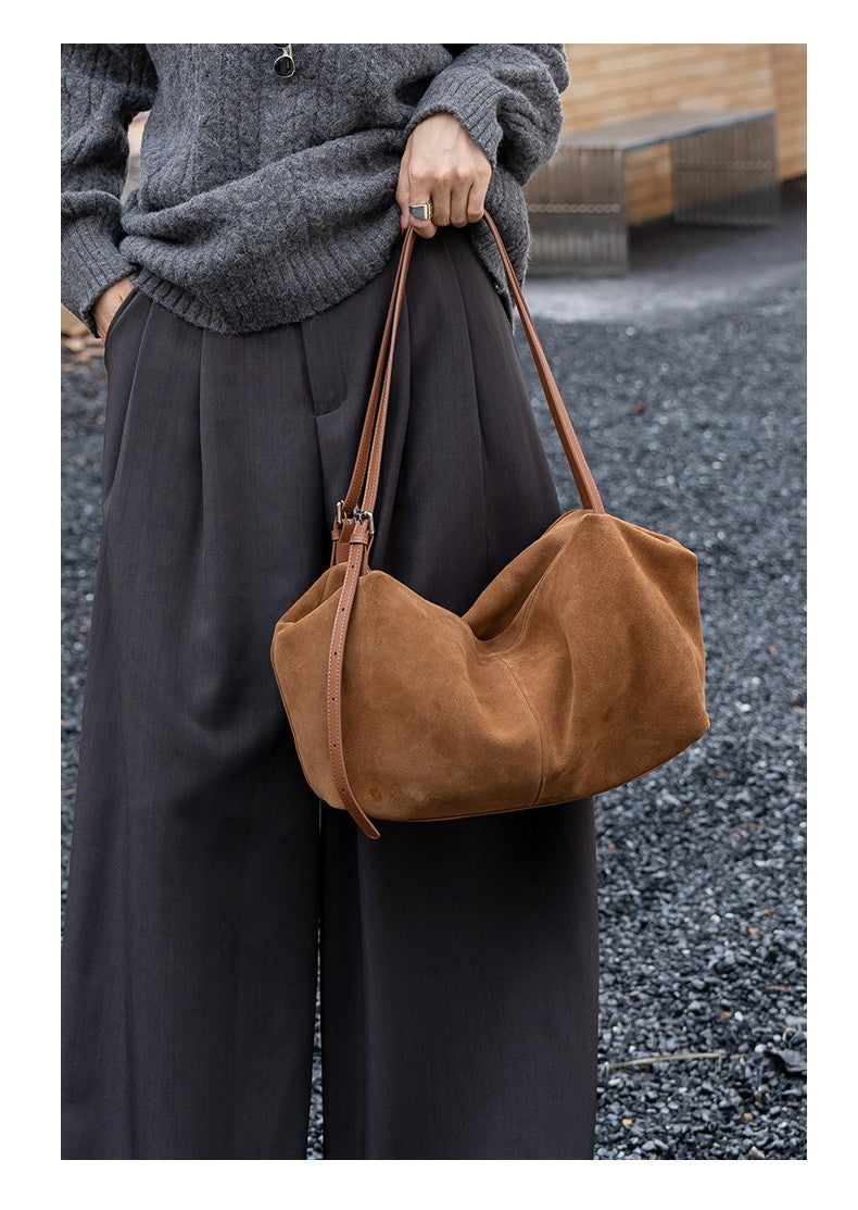 MALLUO Women's Genuine Leather Tote Bag