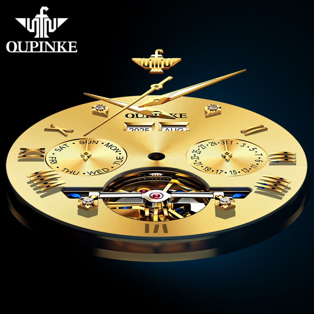 OUPINKE 3240 Skeleton Flywheel Multifunctional Automatic Mechanical Watches for Men 44mm Big Dial Tungsten Steel Luxury Watch OUPINKE 3240 Skeleton Flywheel Multifunctional Automatic Mechanical Watches for Men 44mm Big Dial Tungsten Steel Luxury Watch
