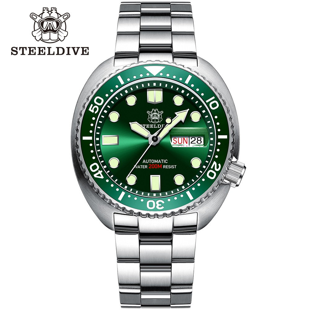 STEELDIVE SD1972 Automatic Diver Watch: NH36 Sapphire Edition