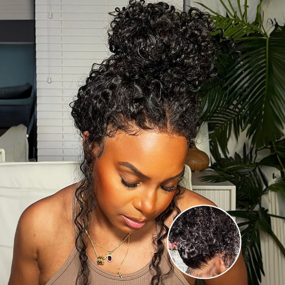 JESSENIA HAIR Long Water Wave Brazilian Human Hair Wig