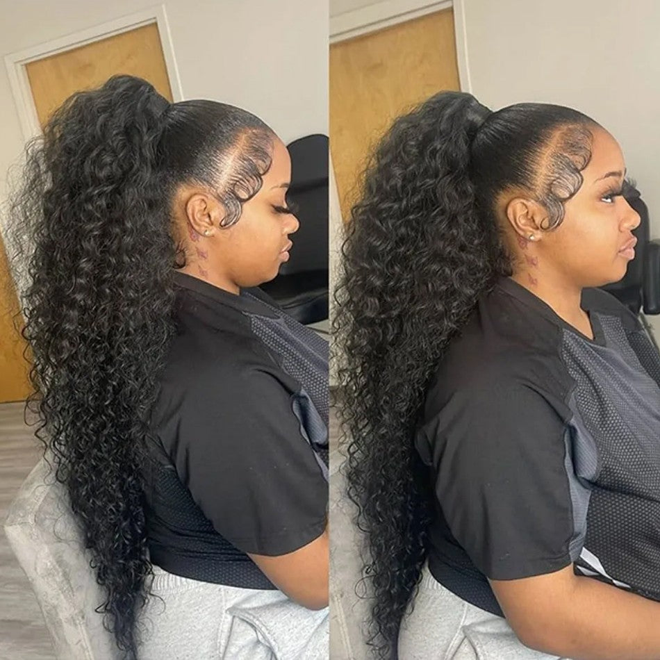 JESSENIA HAIR Long Water Wave Brazilian Human Hair Wig