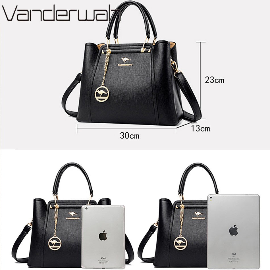 VANDERWAH Women's Microfiber Leather Handbag