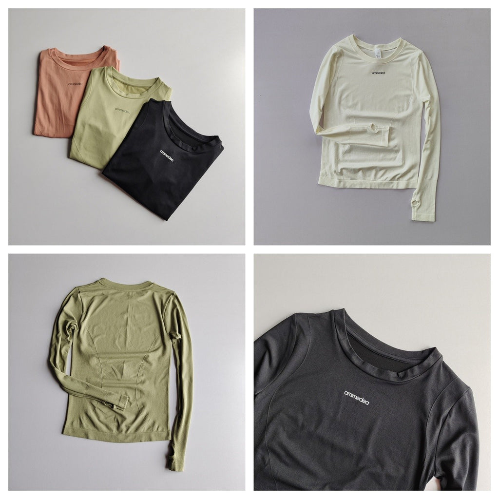 Seamless Long-Sleeve Yoga Shirt
