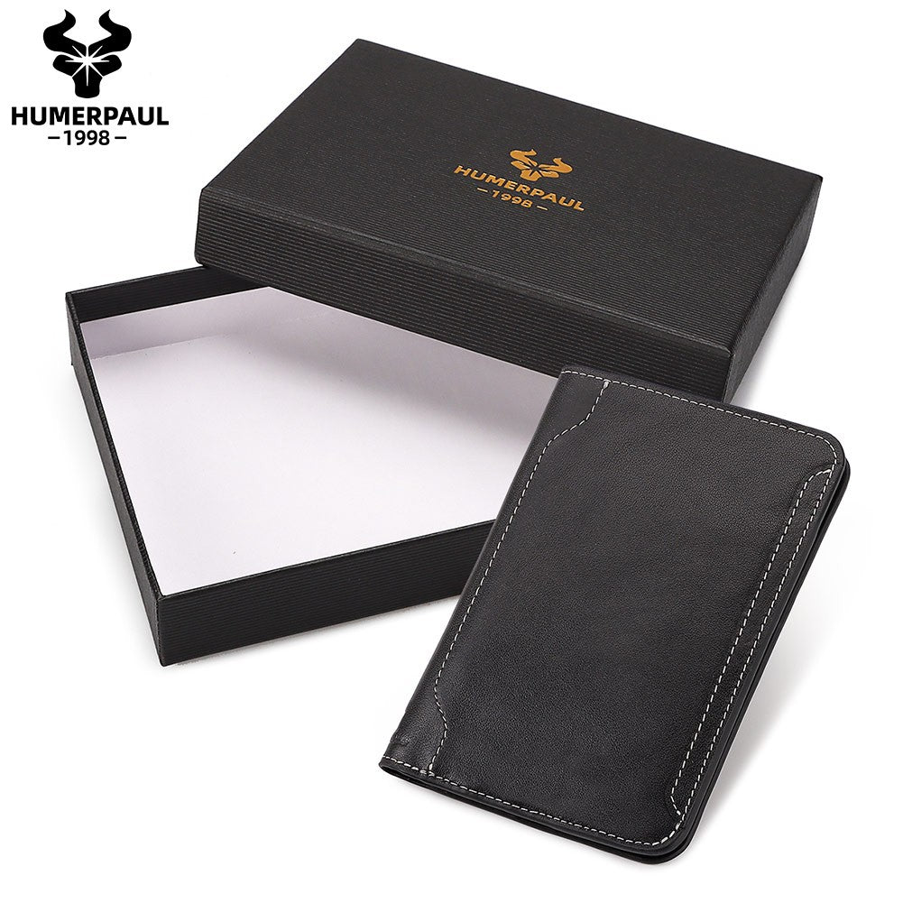 KAVI'S Men's Genuine Leather Travel Wallet