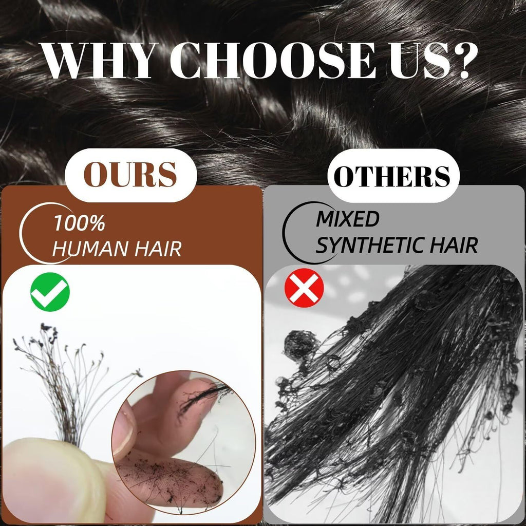 HMBP Long Kinky Curly HD Lace Human Hair Wig