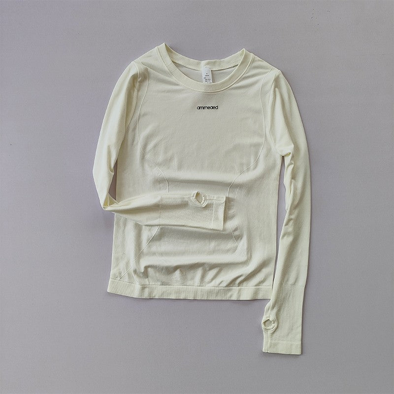 Seamless Long-Sleeve Yoga Shirt