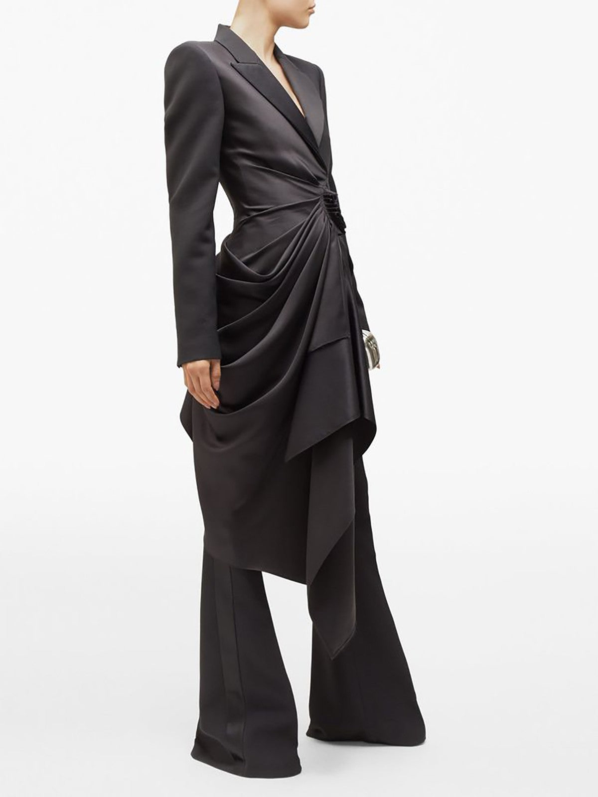 New Design Women Suits 2 Pieces Ruffles Blazer with Wraps Custom Wedding Guest Dress Evening Party Show OutfitNew Design Women Suits 2 Pieces Ruffles Blazer with Wraps Custom Wedding Guest Dress Evening Party Show Outfit