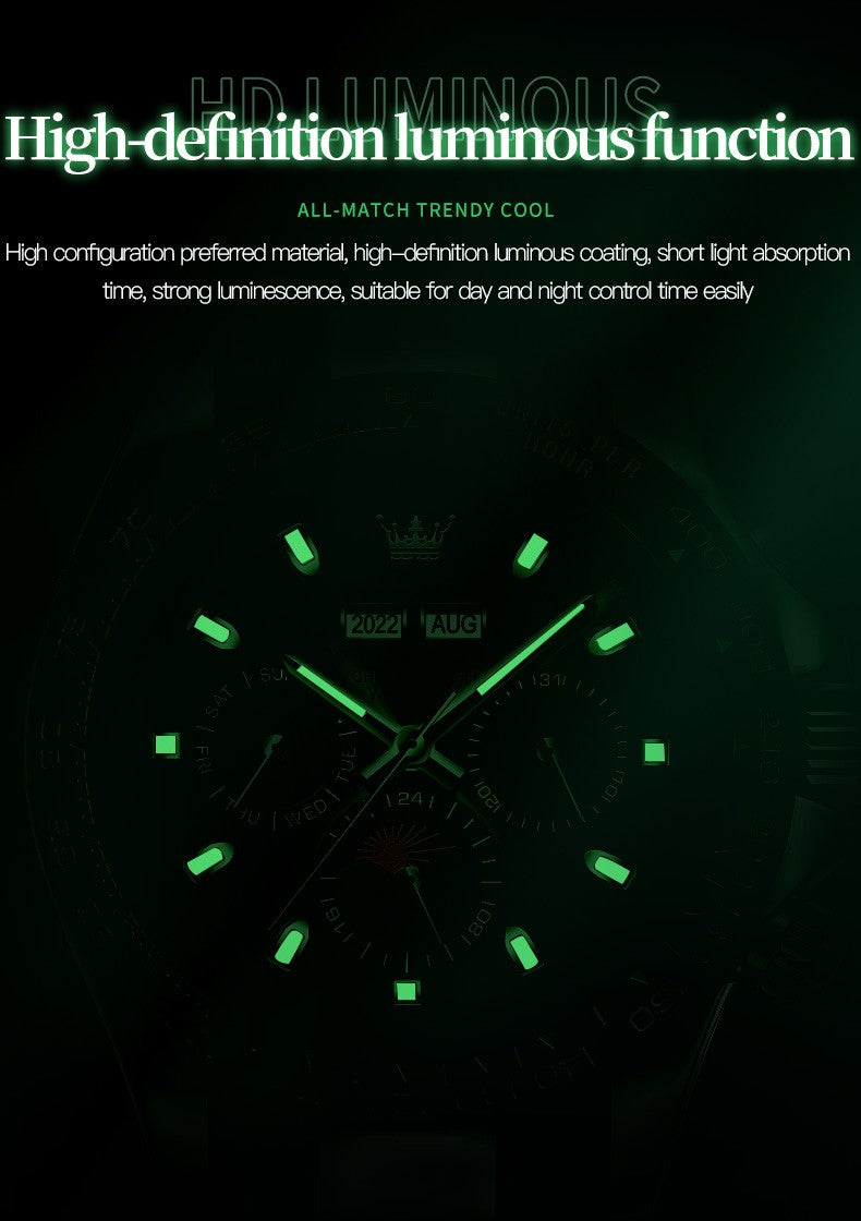 OLEVS 6654 Automatic Mechanical Watch: Classic Style & Function