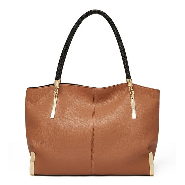 FOXER Women's Genuine Cowhide Leather Tote