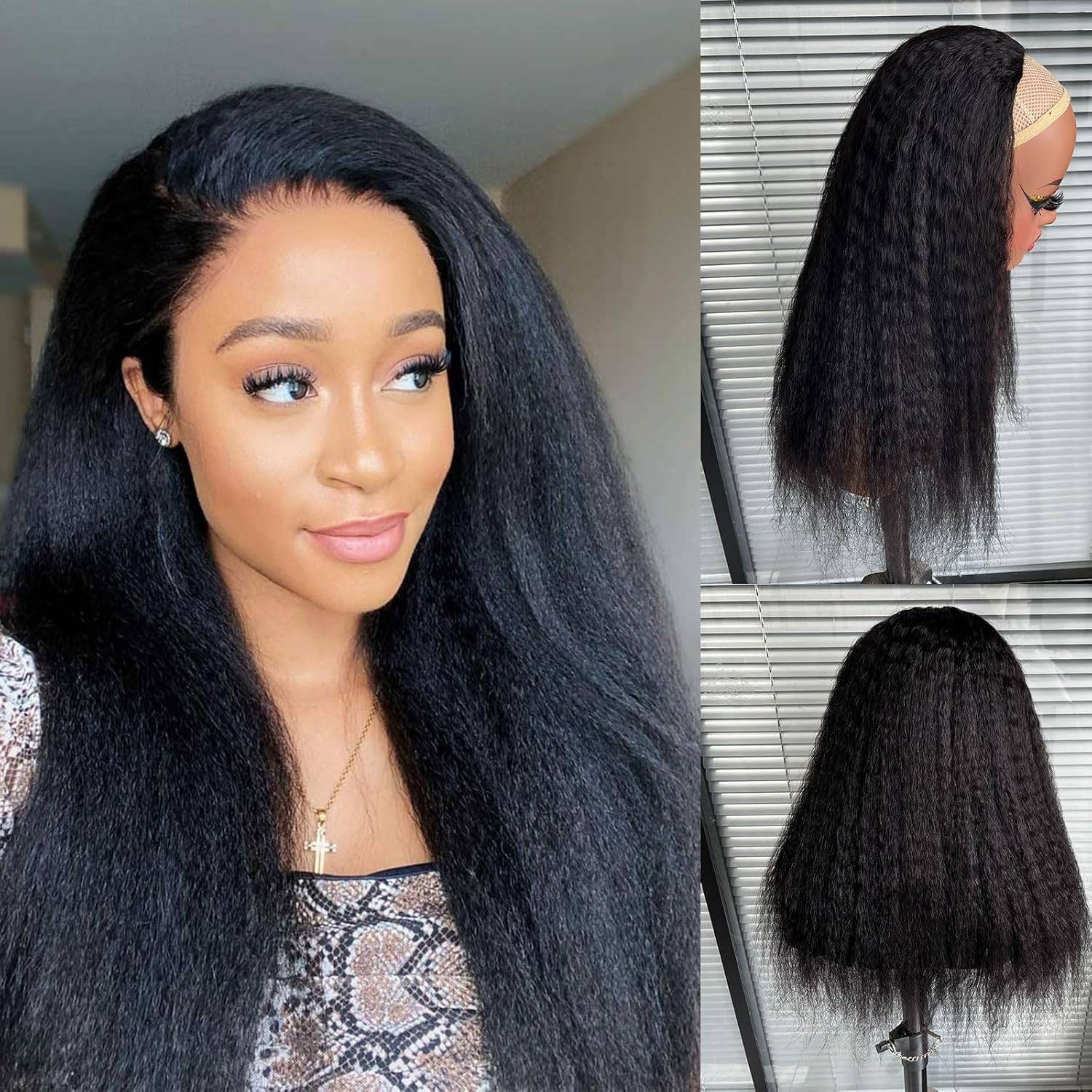 Florrety Medium Straight Wavy Brazilian Human Hair Wig