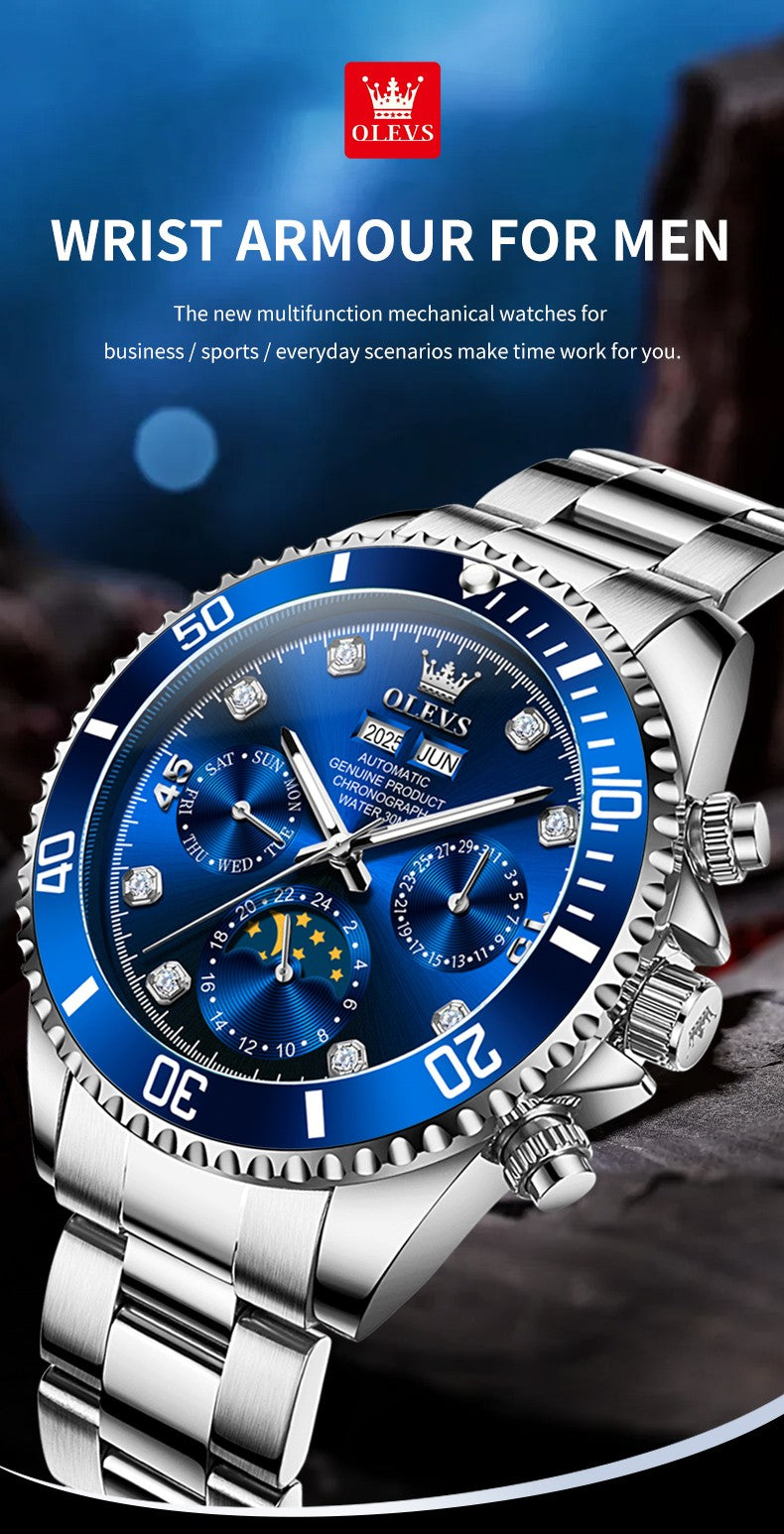 OLEVS 6729 Automatic Mechanical Sport Watch