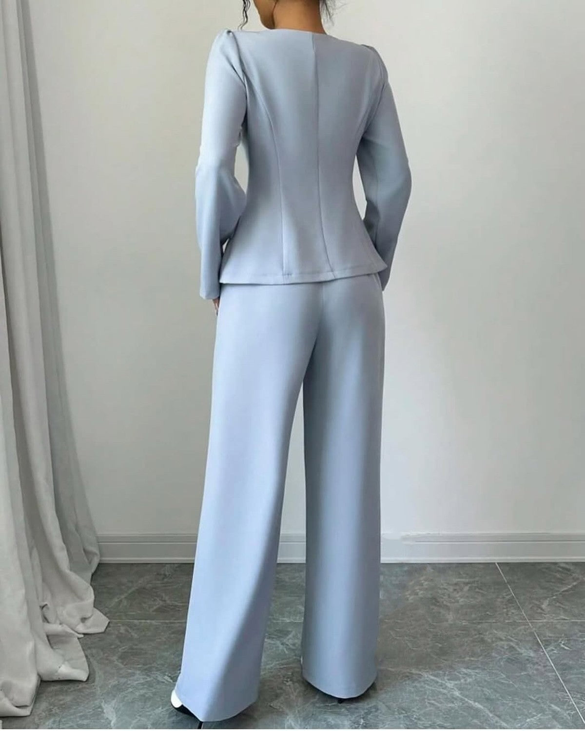 Fashion Office Lady Women Suits 2 Pieces Heart Neck Blazer Jacket Custom Wedding Suits Evening Party Formal Wear Fashion Office Lady Women Suits 2 Pieces Heart Neck Blazer Jacket Custom Wedding Suits Evening Party Formal Wear